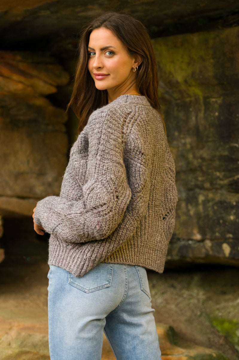 Daze Knit Sweater - Grey – MackMaree Clothing