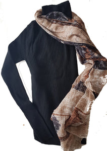 High neck knit - Black