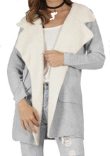 Load image into Gallery viewer, Grey knit cardi jacket