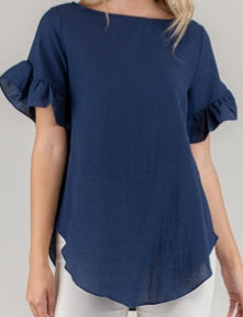 Indi frill sleeve top