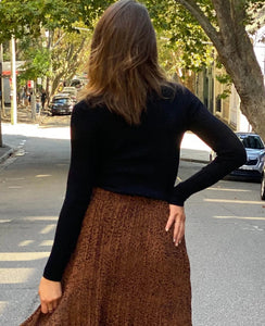 High neck knit - Black
