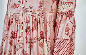 Blush Long Tassel Dress