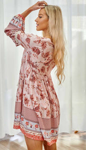 Blush Long Tassel Dress