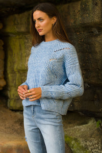 Daze Knit Sweater - Blue