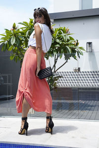 Tora skirt ~ Coral
