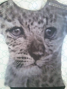 Girls Leopard Top
