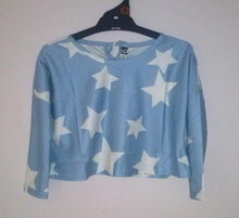 Load image into Gallery viewer, Girls Star Cropped Top