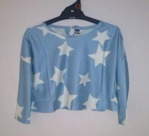 Girls Star Cropped Top