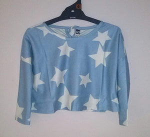 Girls Star Cropped Top