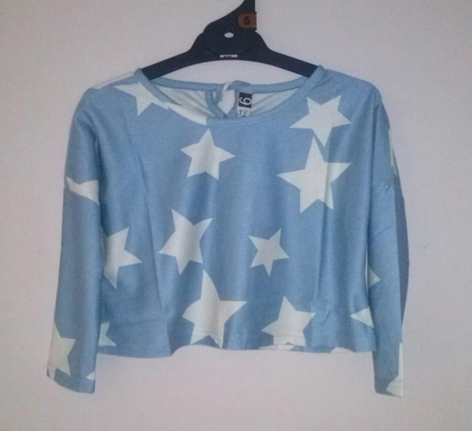 Girls Star Cropped Top