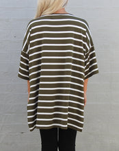 Load image into Gallery viewer, Olive stripe Top