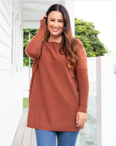 Relaxed Knit - Rusty Brown