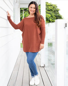 Relaxed Knit - Rusty Brown