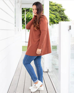Relaxed Knit - Rusty Brown