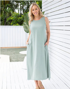 Freya Dress - Sage