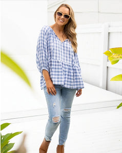 Amber Top - Blue