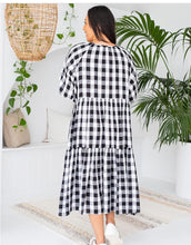 Load image into Gallery viewer, Amber Gingham Dress - Black
