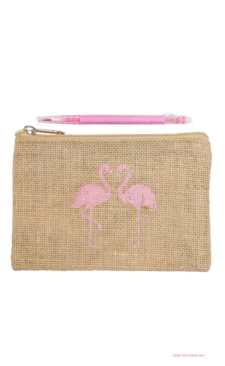 Zip Pouch - Flamingo